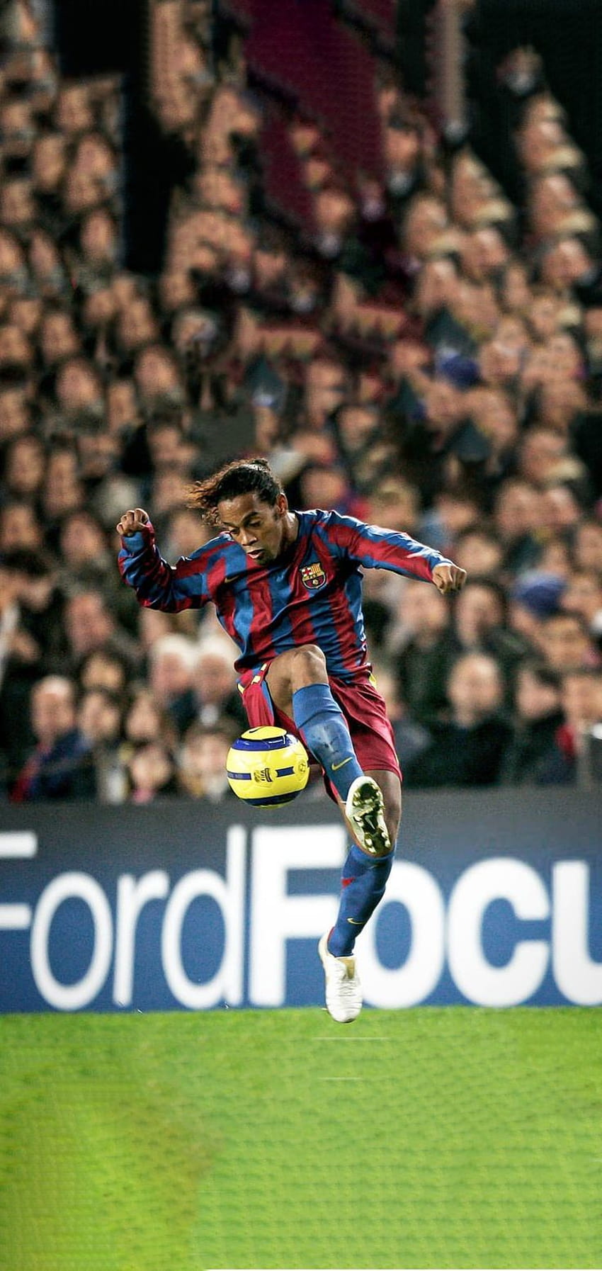 Ronaldinho, retrô barcelona Papel de parede de celular HD
