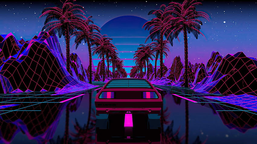 HD wallpaper Video Game OutDrive Car Chillwave Neon Outrun Pink  Retro Wave  Wallpaper Flare