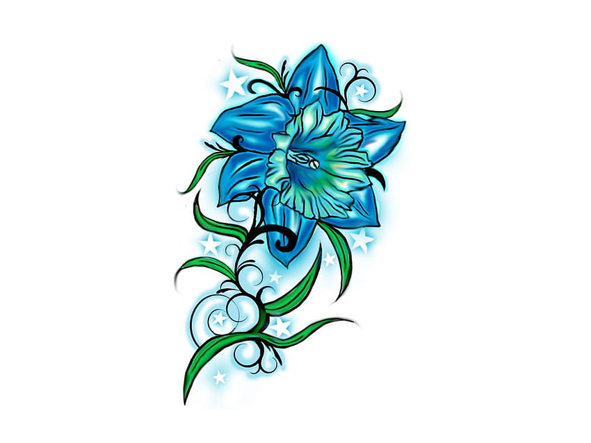 Von Blumen-Tattoo-Designs, Von Blumen-Tattoo-Designs png, ClipArts in der Clipart-Bibliothek HD-Hintergrundbild