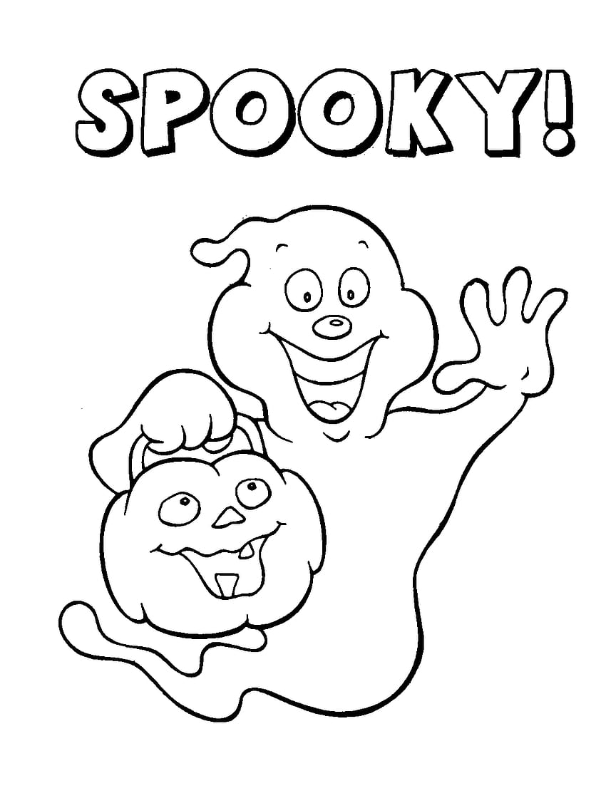scary halloween printable coloring pages