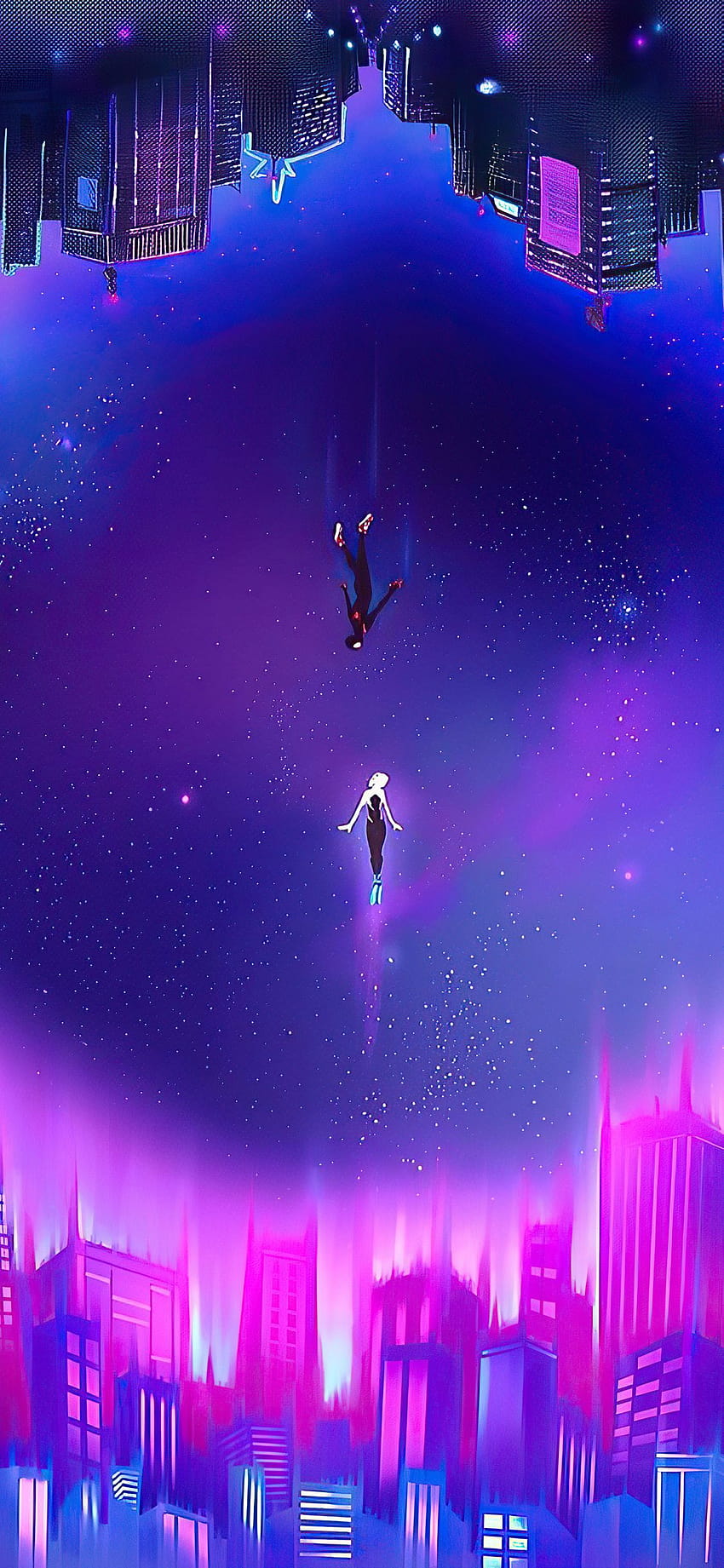 1125x2436 Spider Gwen And Miles Spiderman Iphone XS,Iphone 10,Iphone X , Backgrounds, and, マイルズ アンド グウェン HD電話の壁紙