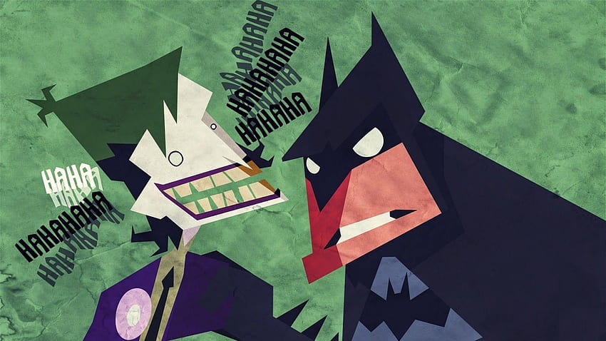 Dibujos animados abstractos de Batman Vs Joker ~ Dibujos animados, dibujos animados de joker fondo de pantalla