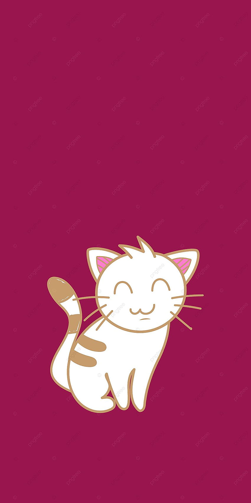 Cute Cat Pink , Cute, Cat, Pink Backgrounds for, kawaii cat phone HD phone wallpaper