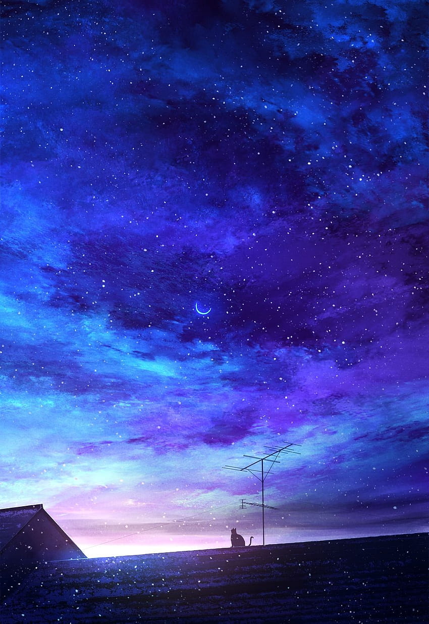 Relaxing Anime, calming dark anime HD phone wallpaper