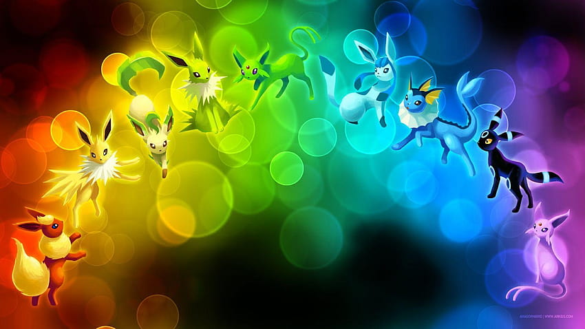 Pokemon Ivy Evolution, eevee evolutions HD wallpaper