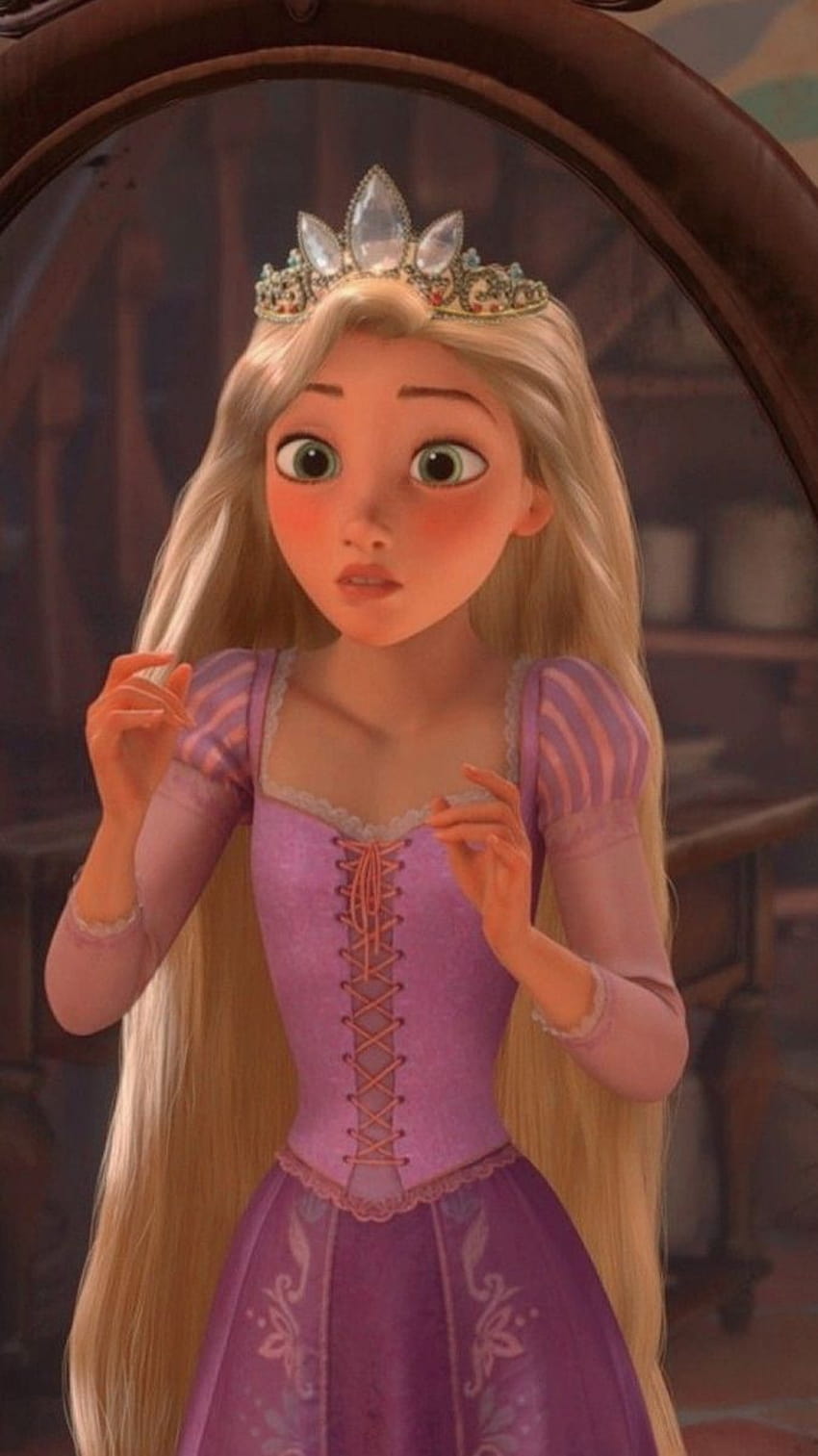 Wajah Disney Princess Rapunzel wallpaper ponsel HD