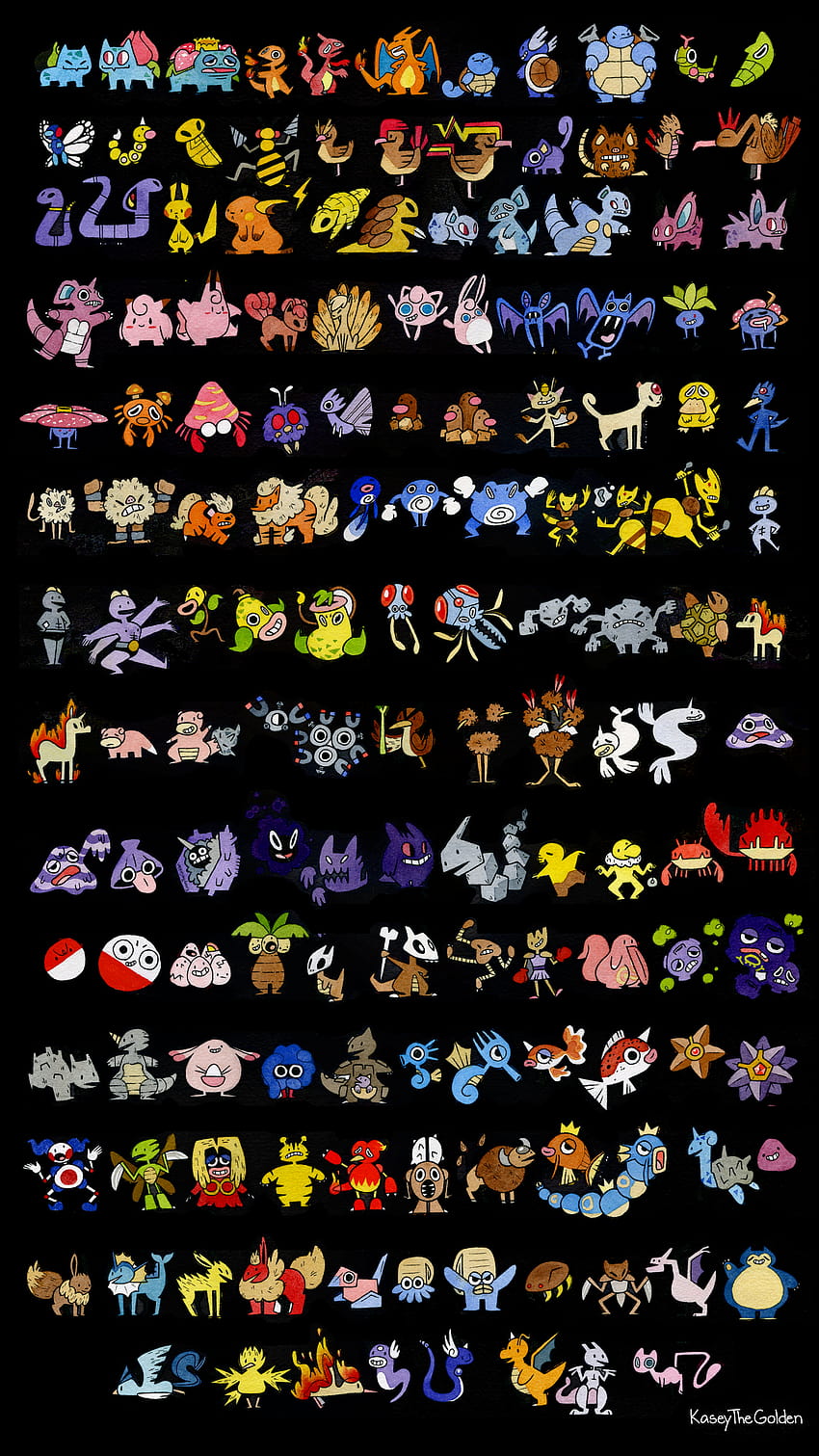 5160x2160] [6 ] Multi Resolution of Pokemon Drawn from Memory Amoled Black: Mobile, pokemon amoled HD phone wallpaper