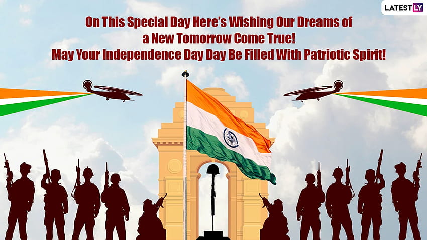 Indian Independence Day 2021 Wishes, & for Online: Celebrate 75th Swatantrata Diwas With WhatsApp Messages, Greetings and Desh Bhakti Quotes HD wallpaper