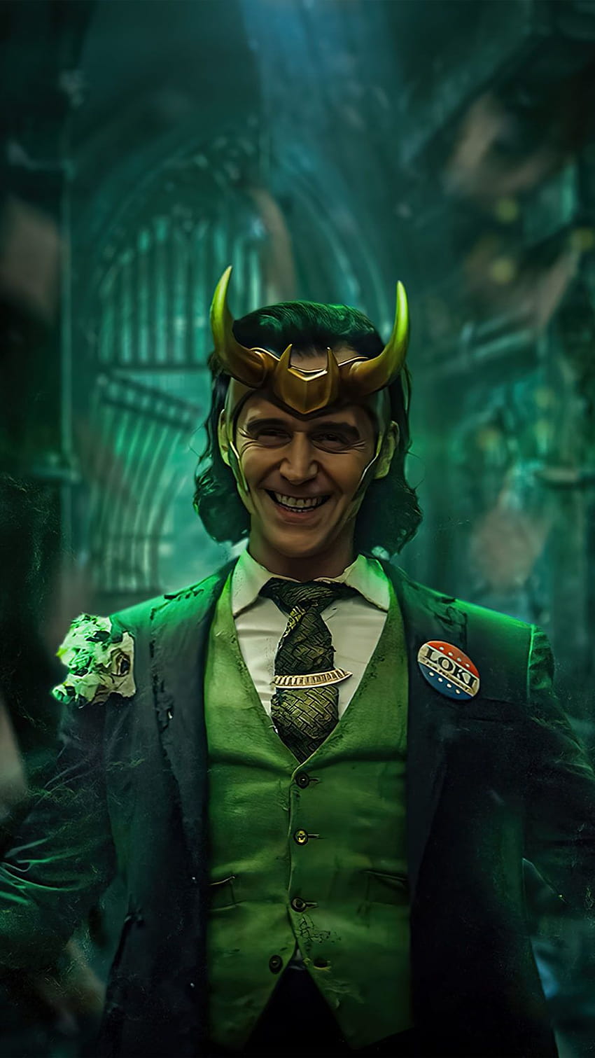 Loki en Perro, serie Marvel fondo de pantalla del teléfono