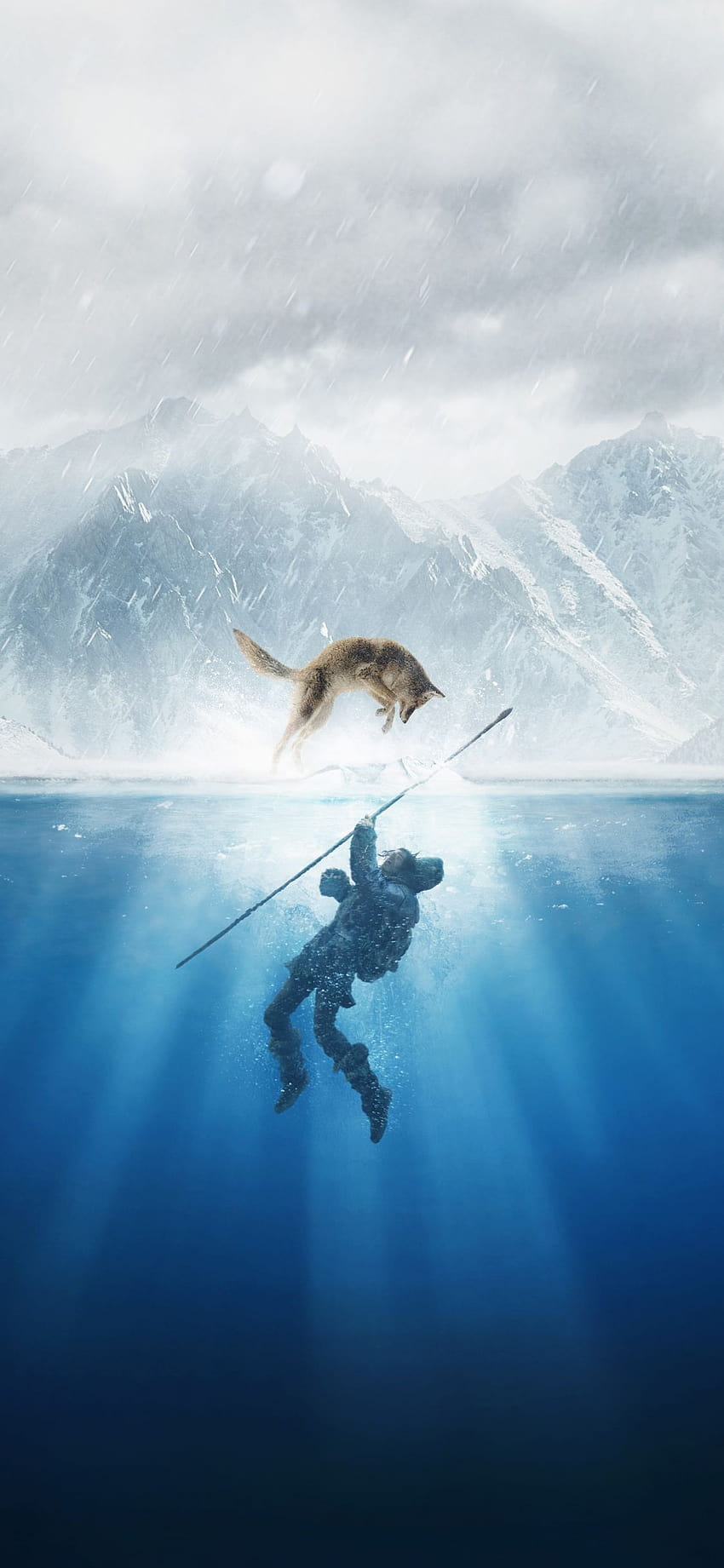 1125x2436 alpha, movie 2018, man and wolf, iphone x 1125x2436 , background, 14890, iphone scuba HD phone wallpaper