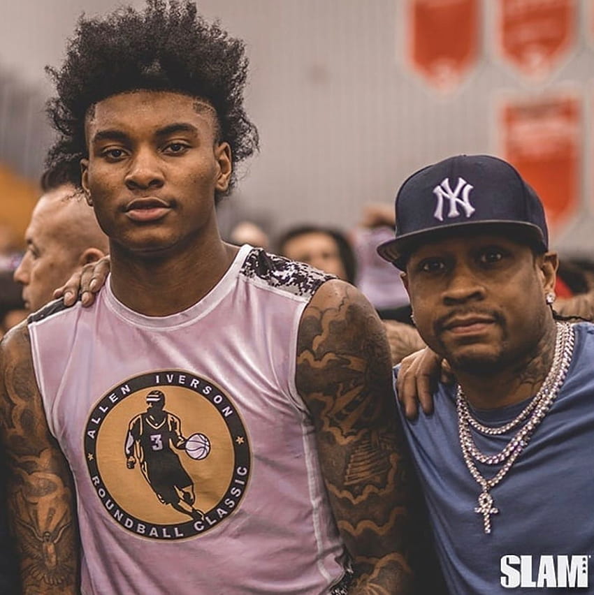 Kevin Porter jr Seattle Product heading to USC kicking it with Allen Iverson at Allen Iverson brand classic HD phone wallpaper