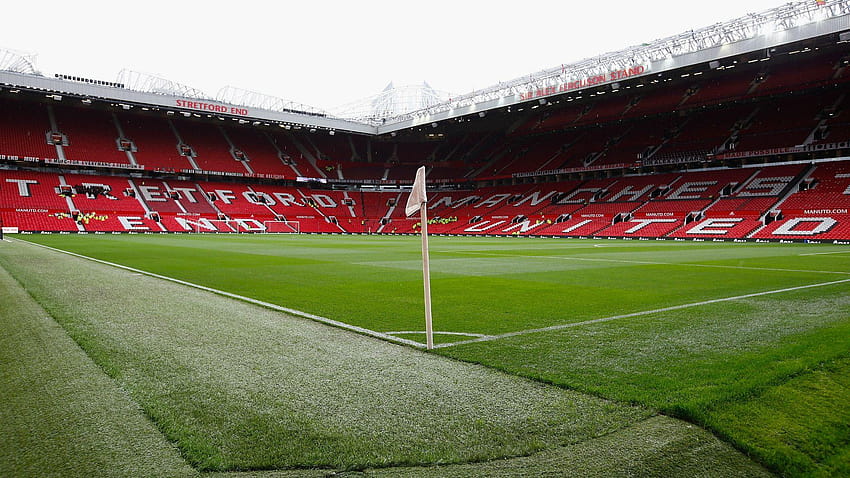Wielki biznes Manchesteru United opiera się na rekordowych przychodach sponsorów, stadionie piłkarskim Old Trafford Tapeta HD