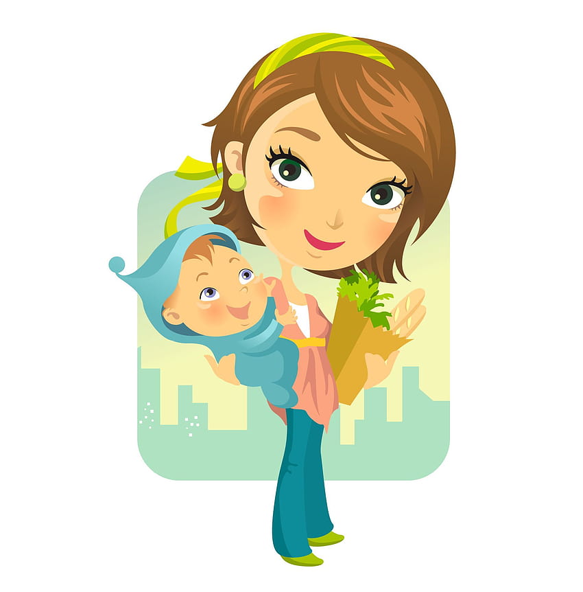 Mother and son cartoon HD wallpapers | Pxfuel