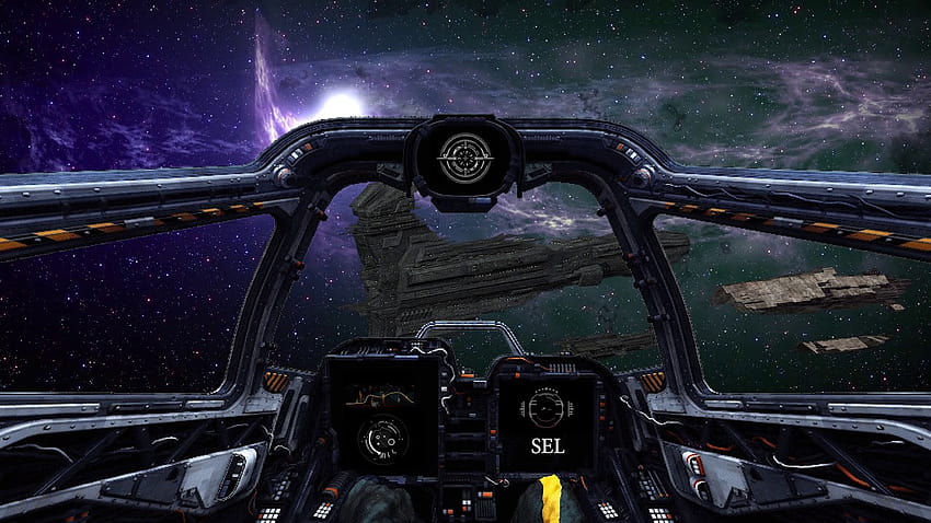 ASMR Ambience. Spaceship Cockpit Ambience in Deep Space Jump Mission HD wallpaper