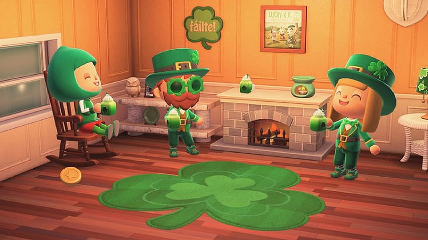 Animal Crossing: New Horizons will add items for St Patrick's Day, Girl's Day, and Pi Day in next update, leprechaun doors HD wallpaper