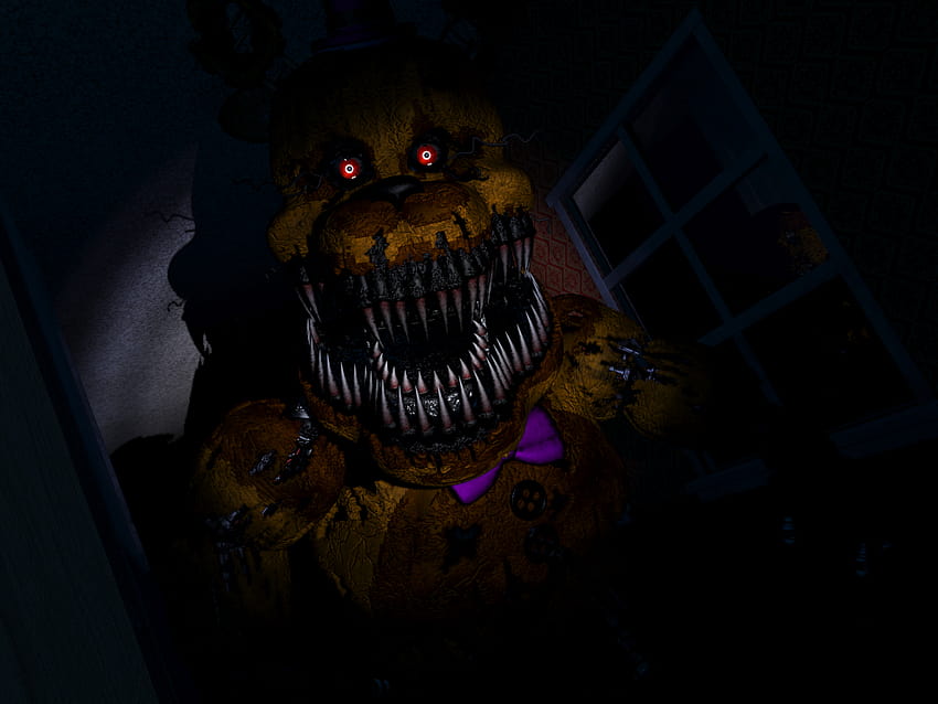 nightmare-fredbearnightmare-c4d-render-par-kazgrin-sur-894x894-pour