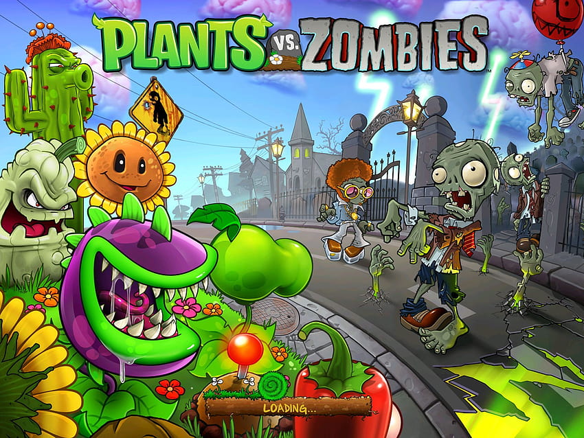 Plants vs Zombies는 이제 iPad, pvz 부활절용입니다. HD 월페이퍼