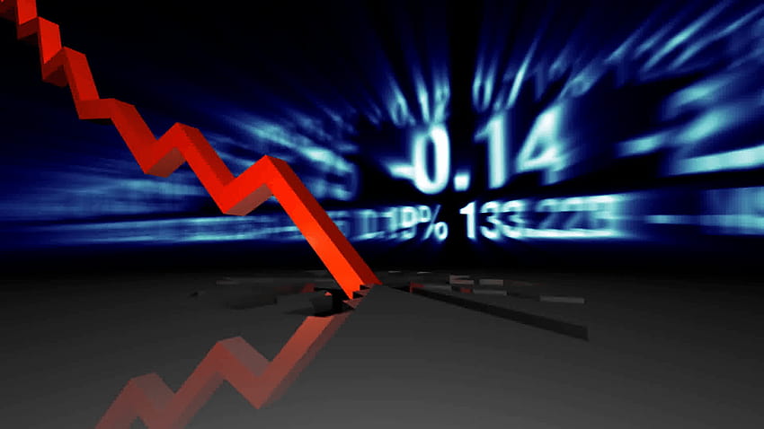 Stock market crash animation. Financial crisis. Motion Backgrounds HD wallpaper