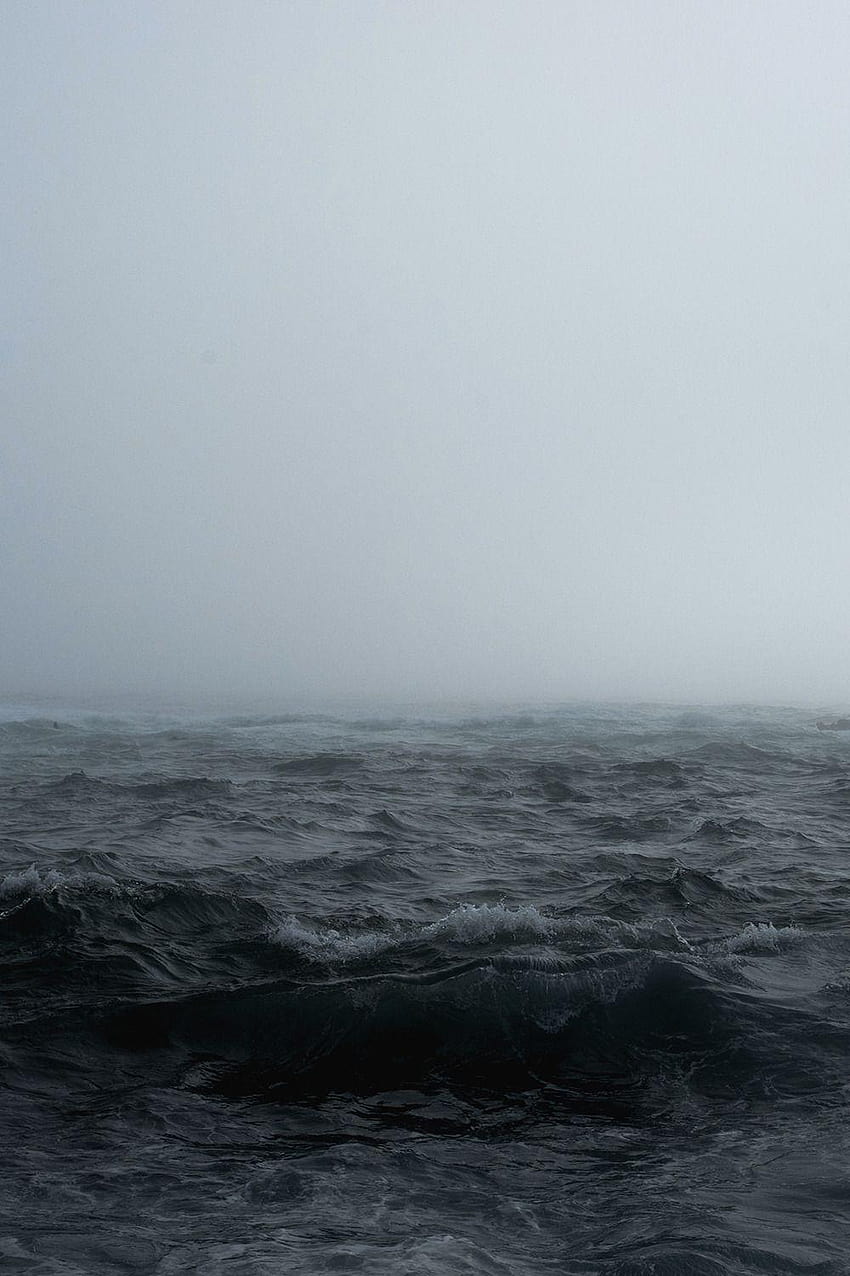 motivationsforlife: Foggy Sea by John Towner, foggy ocean aesthetic HD phone wallpaper