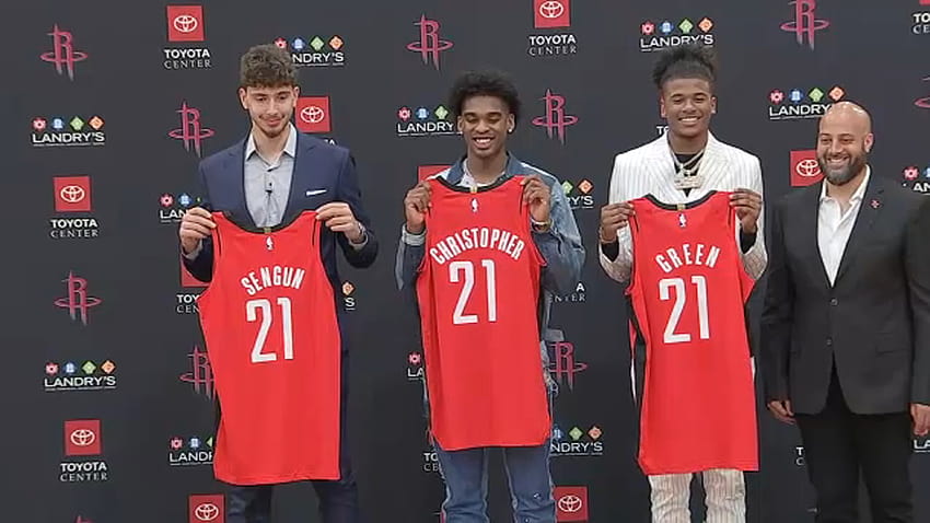 Draft 2021 de la NBA: los Rockets presentan a Jalen Green y su clase de draft 2021, Houston Rockets 2022 fondo de pantalla