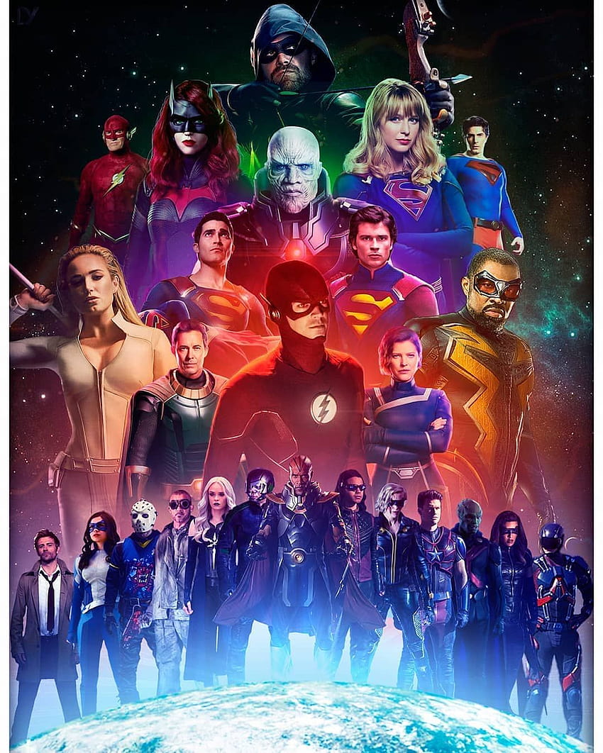 sudumal_Arrowverse page on Instagram: “better than the cw's official poster , What a marvelous Crisis on i…, the flash crisis on infinite earths HD phone wallpaper