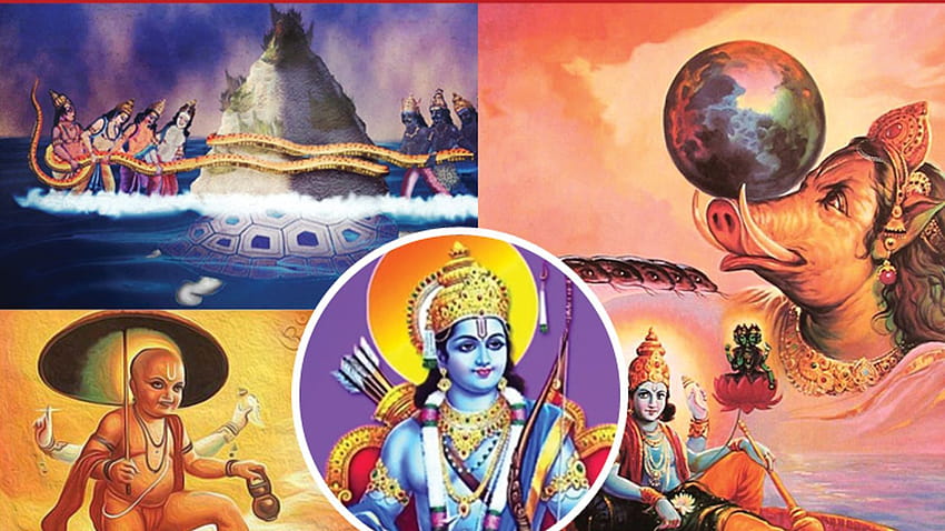 desktop wallpaper dashavatar of vishnu in hindi dashavatar