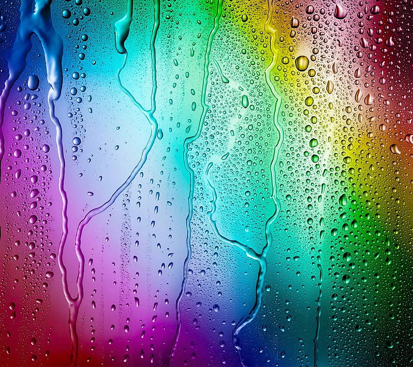 Rainbow Drizzle by ReinspireD HD wallpaper