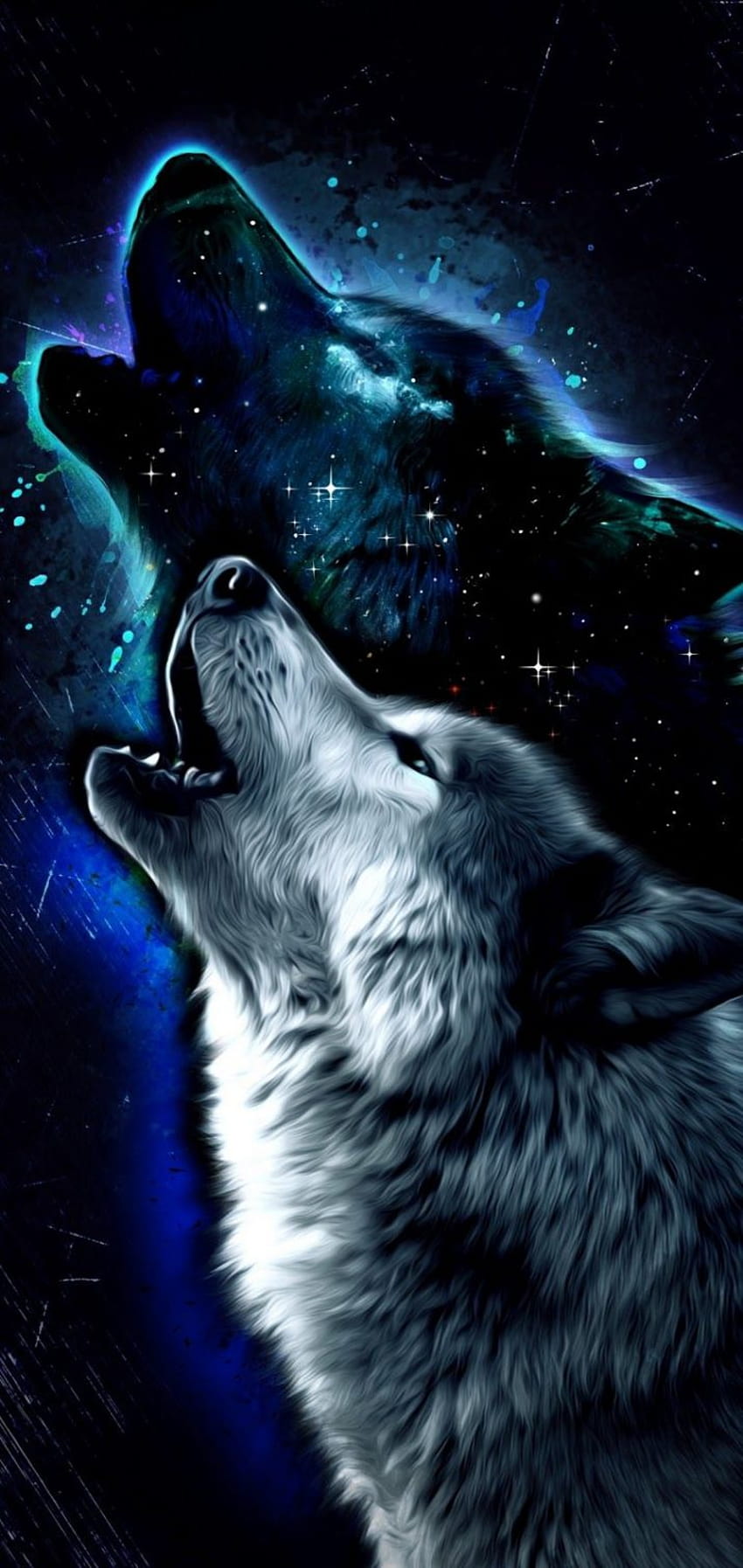 Lobos, lobo épico fondo de pantalla del teléfono