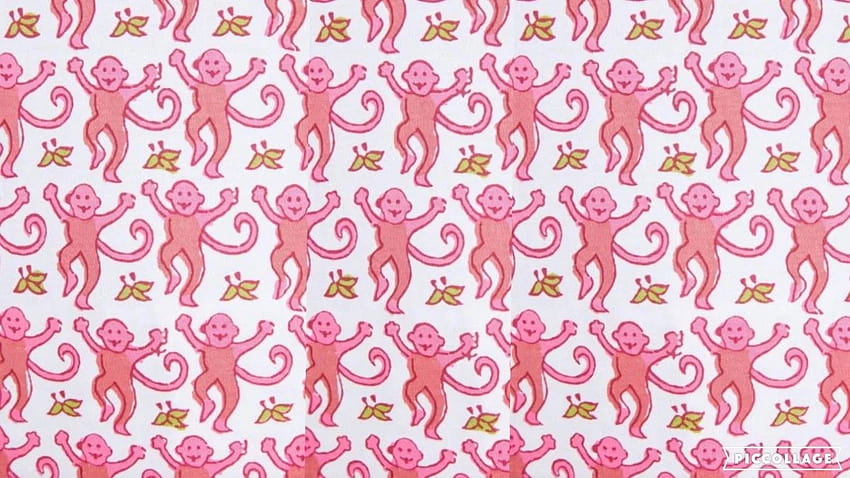 Hot pink roller rabbit monkeys  Preppy wallpaper Rabbit wallpaper Pink  wallpaper iphone