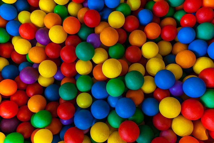 Plastic Ball, color balls HD wallpaper