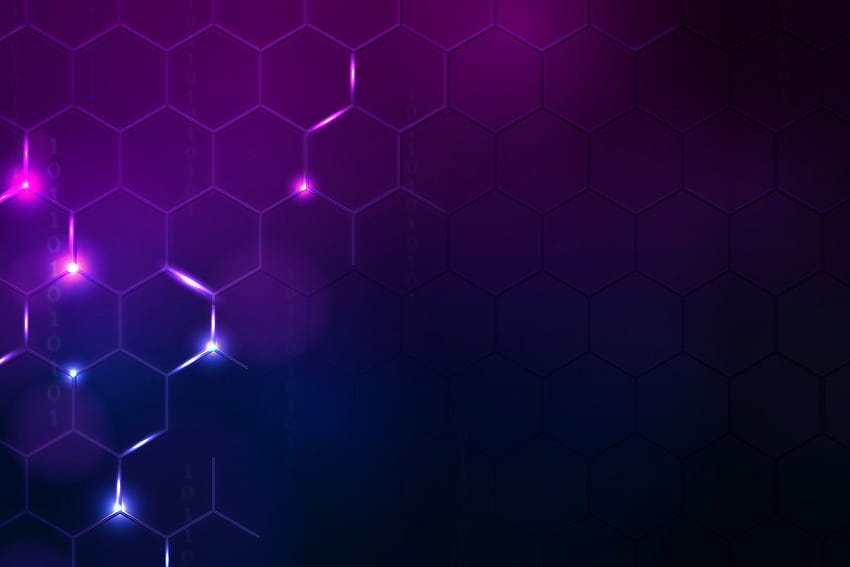 Digital Abstract Purple Hexagon, purple hexagons HD wallpaper