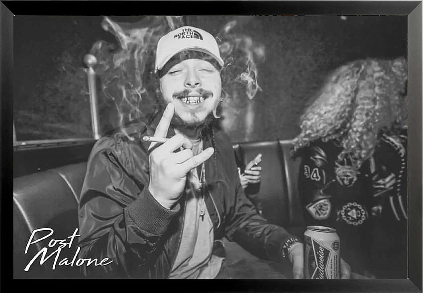 Buy Art For Less Post Malone Smoking At Club Music HD wallpaper