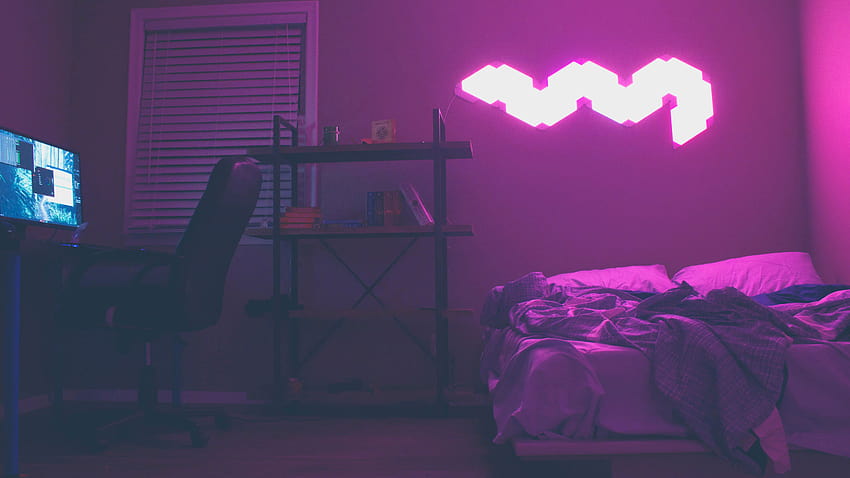 Bedroom Neon , Lights, Outrun, Synthwave, 80's, Techno, Furniture • For ...