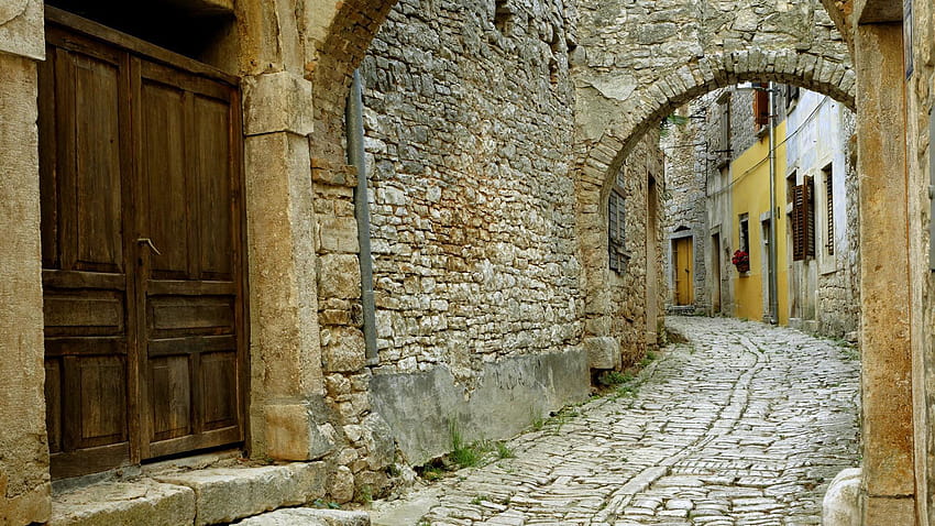 エルサレム、旧市街の道 高画質の壁紙