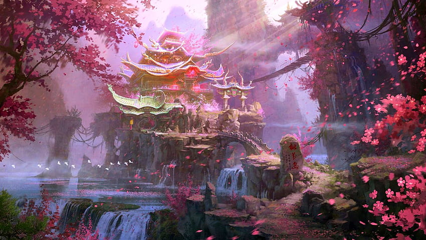 Insel der Pfirsichblüten [1920x1280] • /r/, Anime-Pfirsichbaum HD-Hintergrundbild