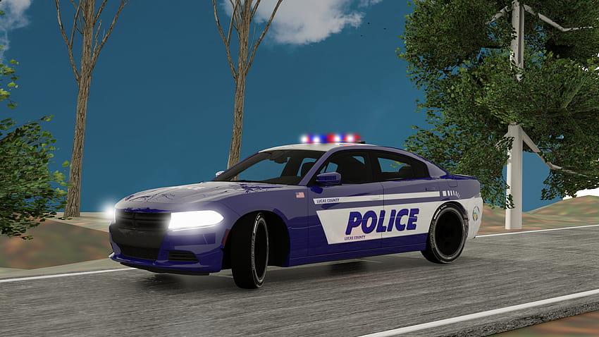 GFX dla samochodu policyjnego, samochody Roblox Tapeta HD