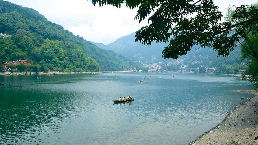 Nainital Lake Is A Natural Freshwater Body Formed By Tectonics. It Is A  Popular Tourist Destination To Enjoy Vacations Among Tourist Who Visits  Most Popular Hill Station Nainital In Kumaon Region. Stock