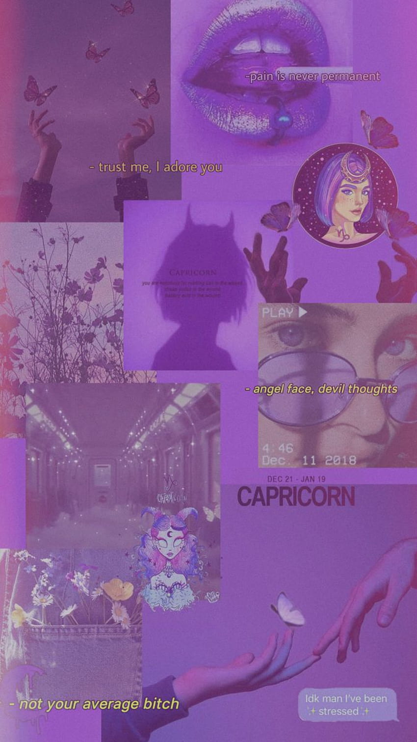Capricorn ♑️, capricorn collage HD phone wallpaper