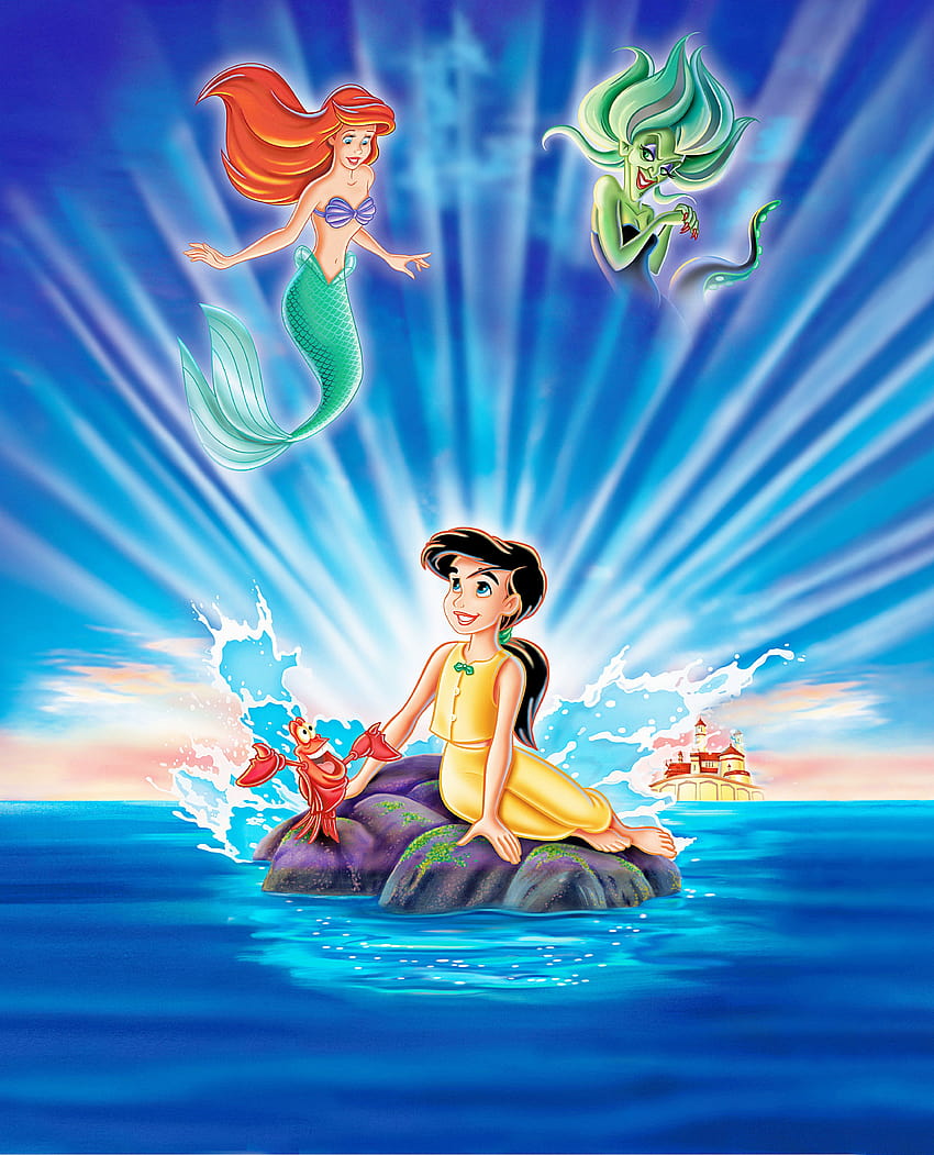 Walt Disney Posterleri, küçük deniz kızı 2 melodisi HD telefon duvar kağıdı