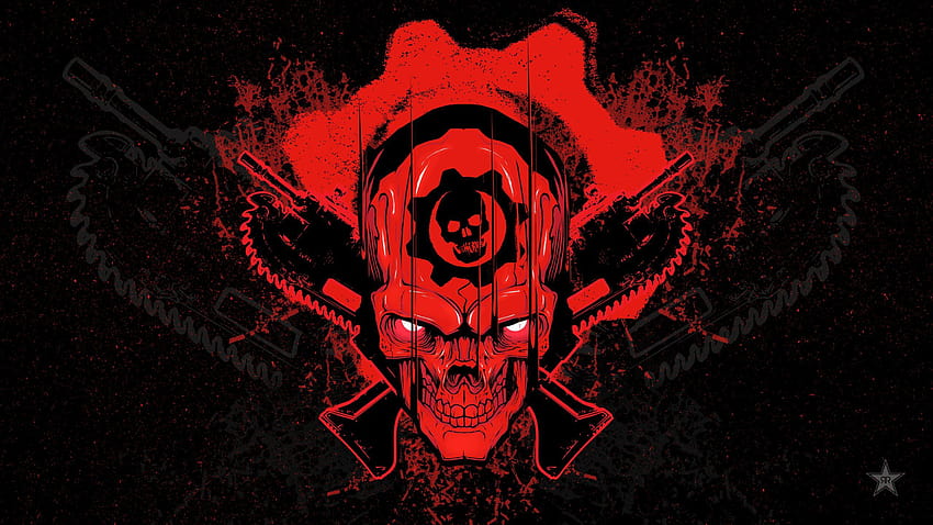 Gears Of War 4 Skull, เกมส์, พื้นหลัง วอลล์เปเปอร์ HD