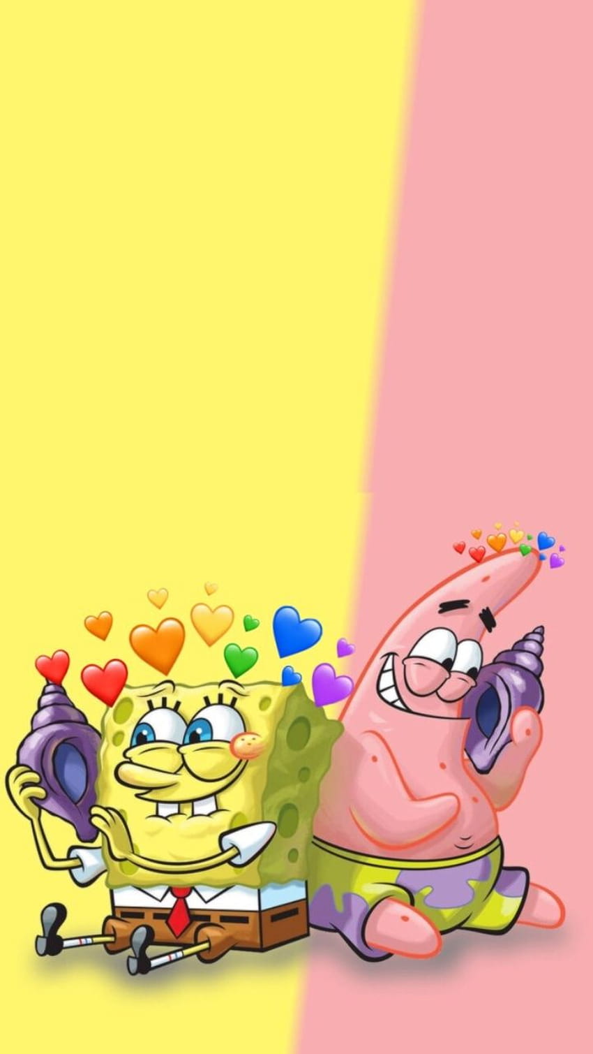 about in, patrick and spongebob HD phone wallpaper