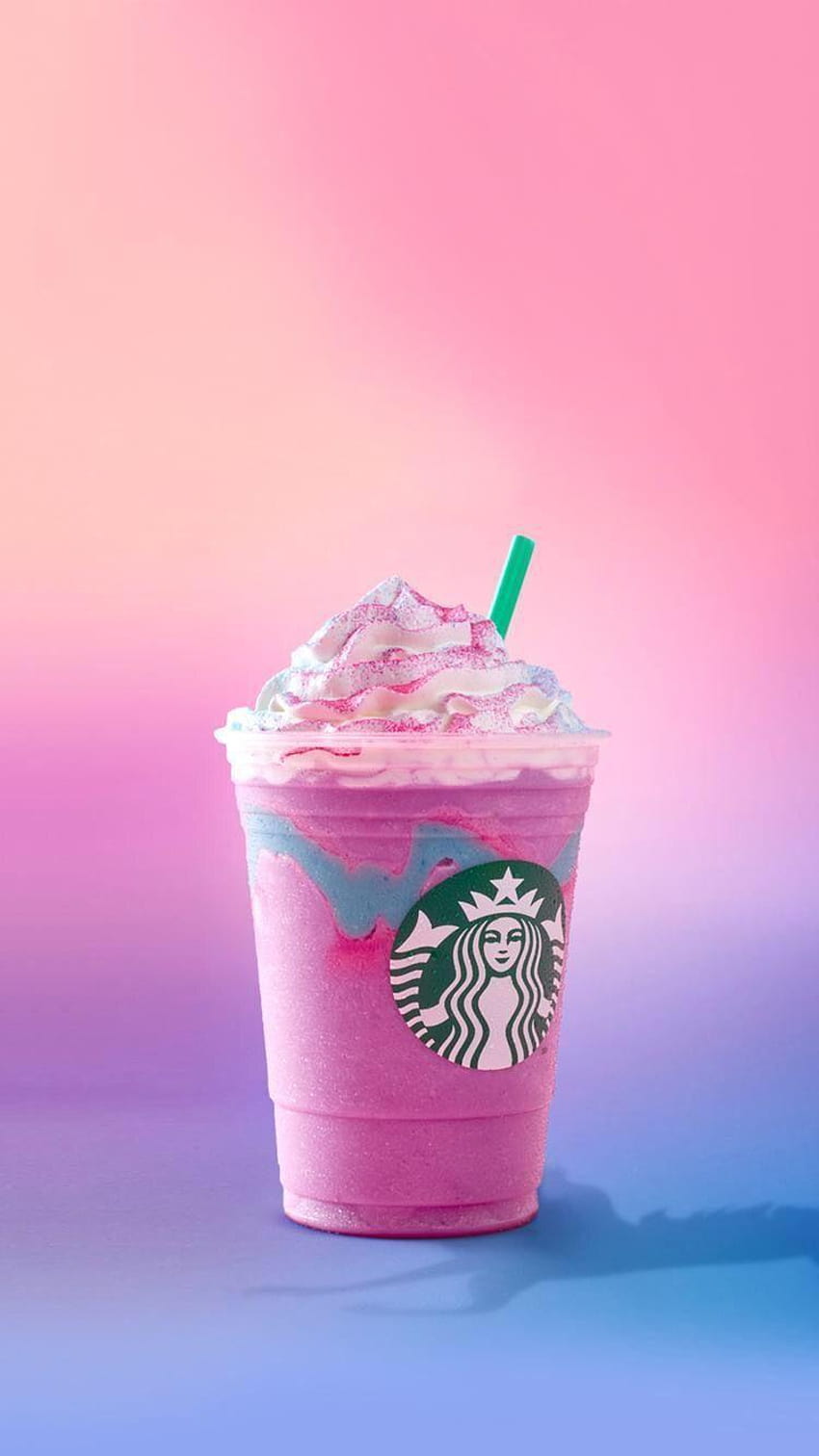 Starbucks Unicorn Frappuccino, starbucks içecekleri HD telefon duvar kağıdı
