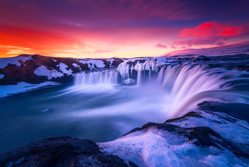Waterfall Iceland, Nature, Backgrounds HD wallpaper | Pxfuel