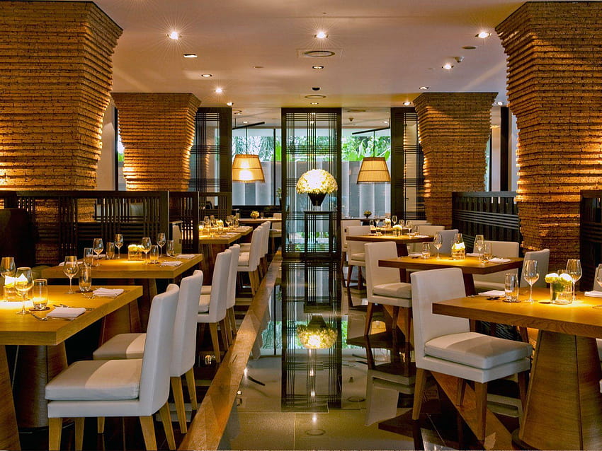 RESTAURACJA architektura gastronomiczna projektowanie wnętrz pomieszczenia, restauracje Tapeta HD