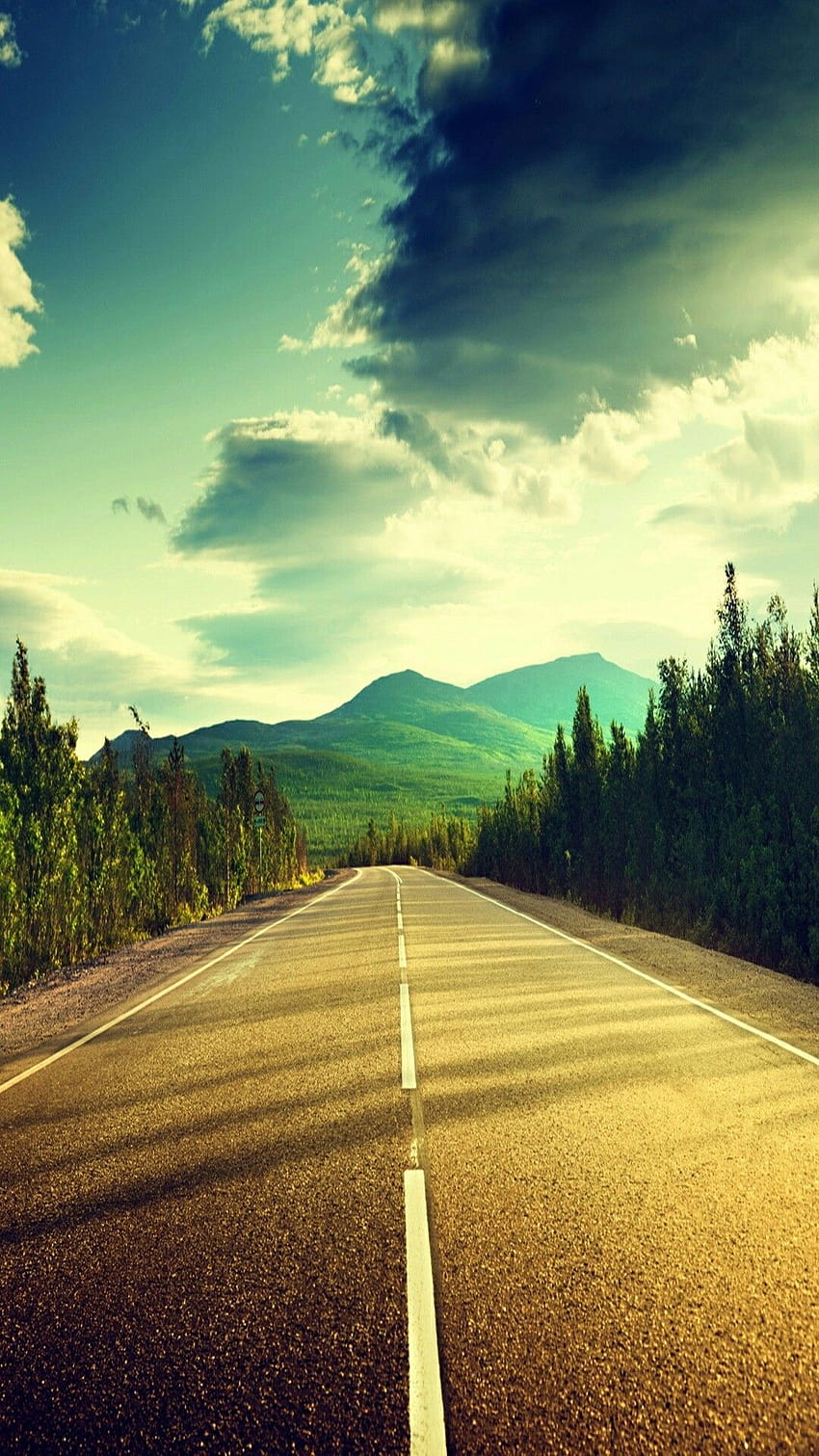 Beautiful Road, roadway HD phone wallpaper