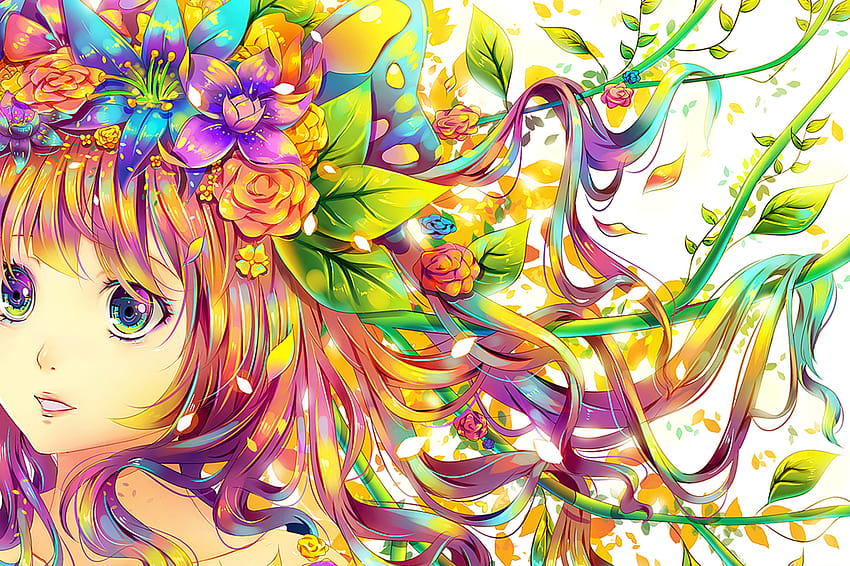 Anime Rainbow, ojos de arcoíris animados fondo de pantalla | Pxfuel