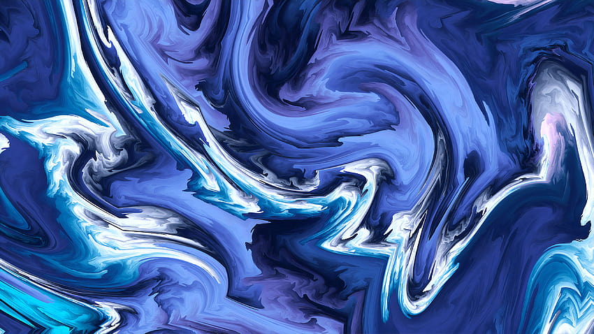 Blauer Achat, Abstrakt, Hintergründe, Acryl HD-Hintergrundbild