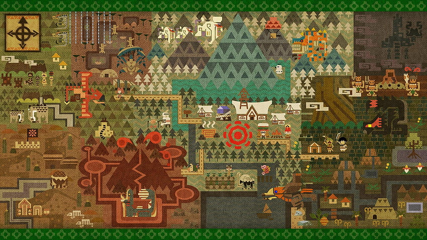 for the guy who wanted a Map . : MonsterHunter, mhfu HD wallpaper