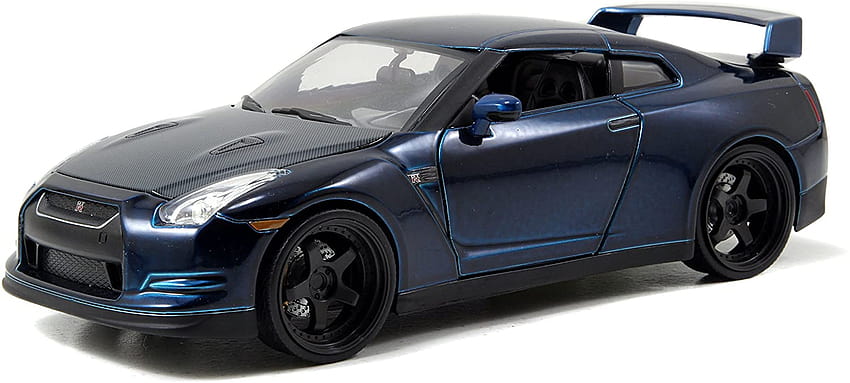 Бързи и яростни Nissan GTR Blue 1:24 Diecast от Jada Toys : Играчки и игри, 2012 nissan gt r r35 bensopra HD тапет