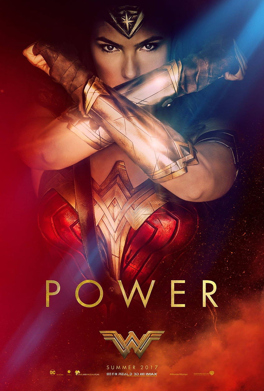 Gal Gadot Wonder Woman, plakat filmowy Wonder Woman Tapeta na telefon HD